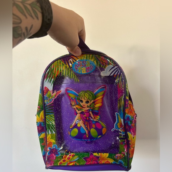 Rare Vintage Lisa Frank Layla The Green Haired Butterfly Fairy Backpack - Picture 1 of 6